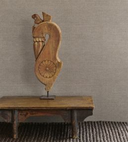 Plain Silk Wallpaper by Eijffinger Walnut