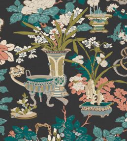 Yentai Fabric by Warner House Noir