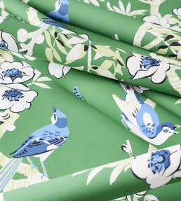 Yukio Wallpaper by Thibaut Navy and White
