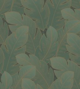 Yuto Wallpaper by Casadeco Vert Emeraude