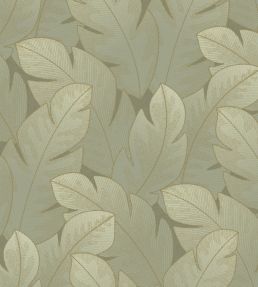 Yuto Wallpaper by Casadeco Vert Eucalyptus