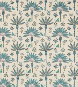 Zanzibar Fabric by Jane Churchill Blue
