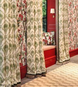 Zaraband Fabric by GP & J Baker Green