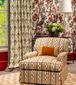 Zaraband Fabric by GP & J Baker Green