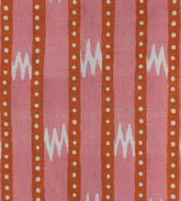 Zig Zag Grand Fabric by Titley and Marr Paprika & Rose