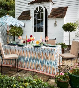 Ziggery Fabric by Madeaux 04 Tangerine Bay