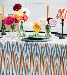 Ziggery Fabric by Madeaux 04 Tangerine Bay