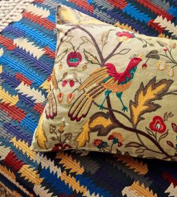 Cosmati Embroidery Fabric by Zoffany Serpentine