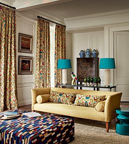 Cosmati Embroidery Fabric by Zoffany Serpentine