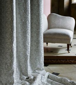 Odell Fabric by Zoffany White Opal