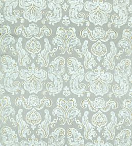 Brocatello Impasto Fabric by Zoffany Silver