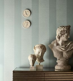 Ormonde Stripe Wallpaper by Zoffany Silver