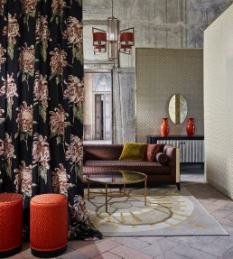 Evelyn Fabric by Zoffany Rose Quartz/Linen