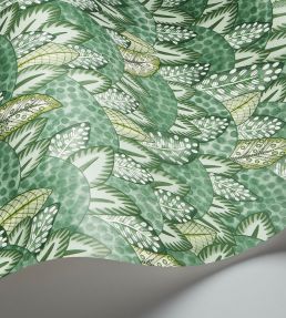Zulu Terrain Wallpaper by Cole & Son Forest Green & Olive Green