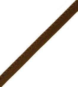 1/4" Jardin Silk Cord With Tape Trimming by Samuel & Sons Chestnut