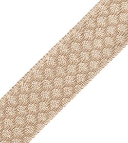 1.75" Le Jardin Silk Border Trimming by Samuel & Sons Bone
