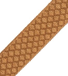 1.75" Le Jardin Silk Border Trimming by Samuel & Sons Butterscotch