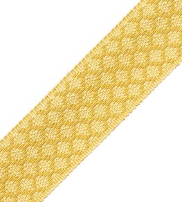 1.75" Le Jardin Silk Border Trimming by Samuel & Sons Canary