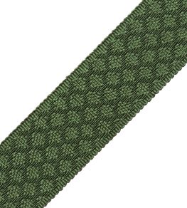1.75" Le Jardin Silk Border Trimming by Samuel & Sons Forest