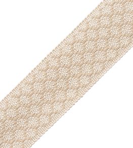 1.75" Le Jardin Silk Border Trimming by Samuel & Sons Ivory