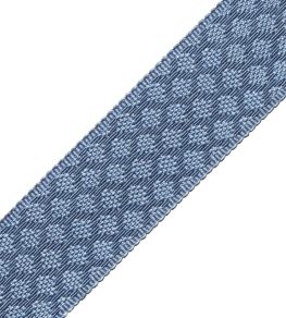 1.75" Le Jardin Silk Border Trimming by Samuel & Sons Ocean