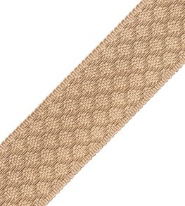 1.75" Le Jardin Silk Border Trimming by Samuel & Sons Sand