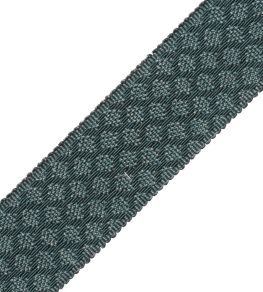 1.75" Le Jardin Silk Border Trimming by Samuel & Sons Teal