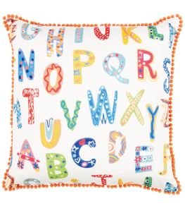 ABC Cushion 50 x 50cm by Villa Nova Yellow