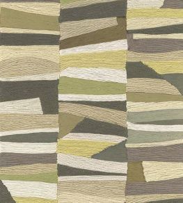 Abstract Bricks Wallpaper by Eijffinger Green