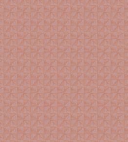 Abstract Check Wallpaper by Eijffinger Salmon