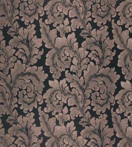 Acantha Silk Fabric by Zoffany Quartz/Anthracite