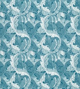 Acanthus Jacquard Fabric by Clarke & Clarke Denim
