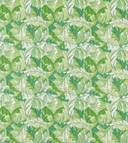 Acanthus Fabric by Morris & Co Leaf Green
