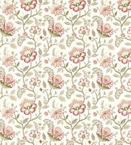 Adeline Fabric by Clarke & Clarke Blush/Raspberry