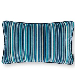 Akiti Outdoor Cushion 30 x 50cm by Romo Moroccan Blue
