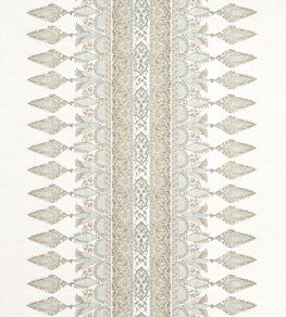 Akola Stripe Fabric by Thibaut Beige