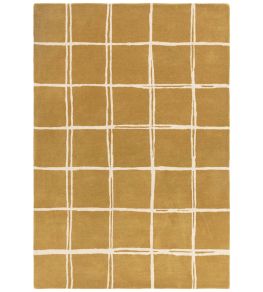 Albany Grid Rug by Asiatic Gold