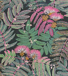 Albizia Wallpaper by Casadeco Pink Forest Green
