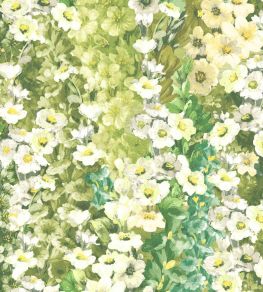 Alcea Fabric by Woodchip & Magnolia Green with Envy