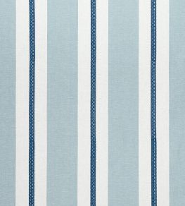 Alden Stripe Embroidery Fabric by Anna French Navy