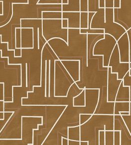 Alexander Wallpaper by Casamance Camel