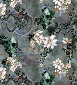 Algae Bloom Fabric by Christian Lacroix Graphite