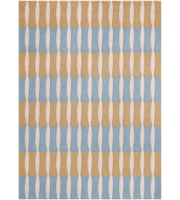 Alice Crawley Bamboo Forest Rug by Layered Azure Blue