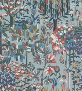Alpine Wallpaper by Thibaut Spa Blue