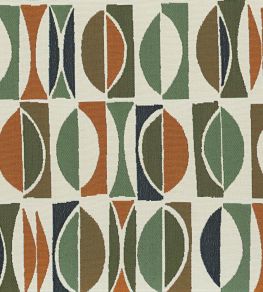 Amalfi Fabric by Casamance Vert Orange