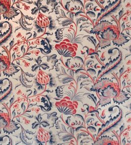Amberley Fabric by Titley and Marr Indigo, Rose & Dove