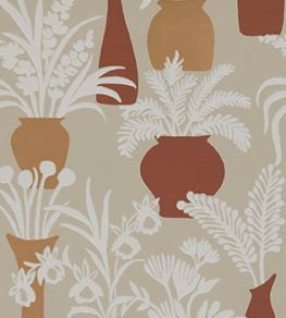 Amphora Wallpaper by Osborne & Little Terracotta