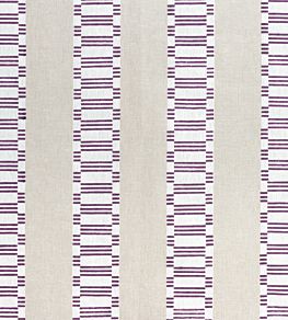 Japonic Stripe Fabric by Anna French Eggplant