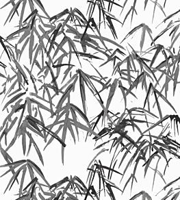 Kyoto Leaves Wallpaper by Anna French Black