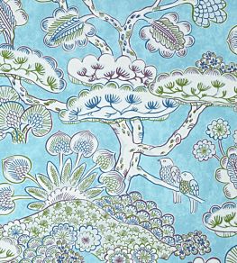 Tree House Wallpaper by Anna French Robin's Egg